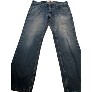 Men's Levi Denim Jeans Style 559 Relaxed Straight Size 36 X 32 Worn See Pics
